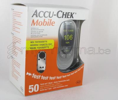 ACCU CHECK MOBILE STARTKIT (50TESTS+METER+PRIKKER) (medisch hulpmiddel)